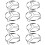 8Pcs Silver Heat-Resistant Steamer Rack for Pot Cooking and Baking 7