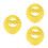 3Pcs Infant Shower Cap Yellow Adjustable Waterproof Shampoo Shield Hat 6