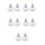 10Pcs White Rubber Quad Skate Toe Stoppers with Adjustable Brake Head 4