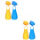 4Sets Kids Painting Smock Waterproof Adjustable Apron Assorted Colors 6