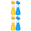 4Sets Kids Painting Smock Waterproof Adjustable Apron Assorted Colors 5