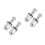 4Sets Silver Steel Wheel Hub Nut Covers Car Replacement for 7