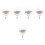 5Pcs White Hamster Water Dispenser Automatic Leak-Proof Pet Bottle 4