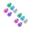 10Pcs Refillable Plastic Easter Eggs Party Favor Decor for Home Use 6