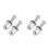 4Sets Silver Steel Wheel Hub Nut Covers Car Replacement for 10