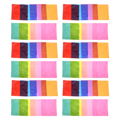 450Pcs Versatile Colored Cellophane Sheets for Creative Craft Wraps 1