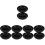 10Pcs Portable Black Car Ashtray Plastic 7 Slots Stable Secure Design 7