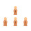 4Pcs Compact Resin Monk Statues for Car Interior Decor 9
