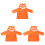 3Pcs Toddler Bathrobe Towel Shower Drying Cape Set 2