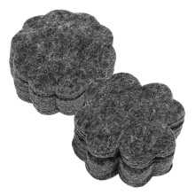 80Pcs Felt Planter Pads Black Flowerpot Drainage Mats Breathable Pads