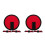 6Pcs Durable Nylon Fishing Lure Wraps Red Bait Hook Protective Covers 5