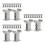 36Pcs Light Grey Plastic Train Track Pillars Elevated Support Blocks 7