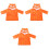 3Pcs Toddler Bathrobe Towel Shower Drying Cape Set 3