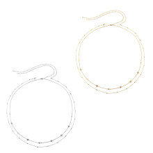 4Pcs Copper Waist Chain Women Elegant Body Chain Assorted Color