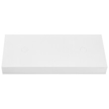 2Pcs White Emergency Exit LED Light Fixture with Durable Plastic Base