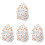 4Pcs Peva Travel Storage Bag Drawstring Clothes Organizer Multi-Color 3