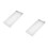 2Pcs White Emergency Exit LED Light Fixture with Durable Plastic Base 7