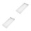 2Pcs White Emergency Exit LED Light Fixture with Durable Plastic Base 8