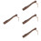 4Pcs Wood Handle for Replacement Sturdy Practical Light Brown 8