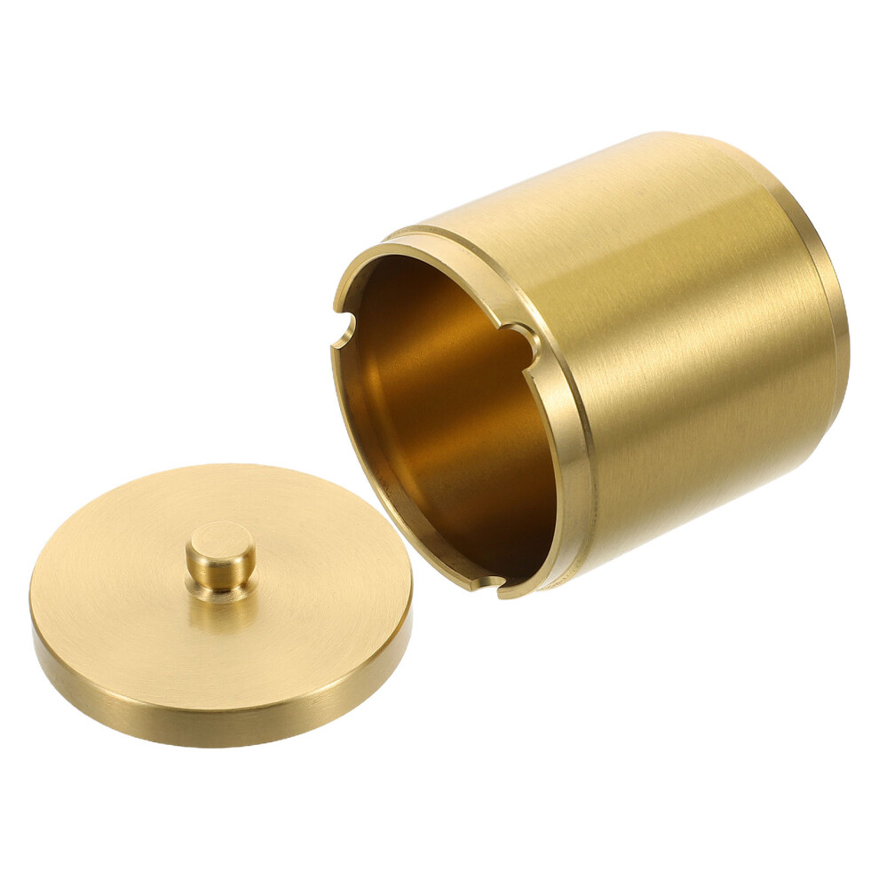 4Pcs Brass Auto Ashtray With Lid Stylish Portable Car Accessory 3622050557920