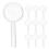 40Pcs Durable Plastic Magnifier Glass for Kids Science and Reading 1
