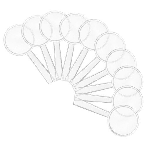 40Pcs Durable Plastic Magnifier Glass for Kids Science and Reading 2