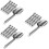 3Sets Silver Stainless Steel Ice Cube with Ergonomic Grip Tongs 7