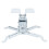 2Pcs Universal Wall Mount Projector Holder White Durable Steel Bracket 1