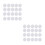 100Pcs Insert Balls White Plastic Squeaker for Repairs 6