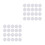 100Pcs Insert Balls White Plastic Squeaker for Repairs 8
