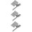 3Sets Silver Stainless Steel Ice Cube with Ergonomic Grip Tongs 8