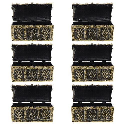 12Pcs Durable Plastic Pirate Storage Boxes Kids Keepsake Party Boxes