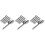 3Sets Silver Stainless Steel Ice Cube with Ergonomic Grip Tongs 4
