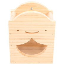 5Pcs Wooden Bunny Hay Feeder Rack Cage Container for Hamsters