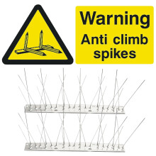 2Sets DIY Heavy Duty Bird Spikes for Fence Roof Garden Bird Prevention