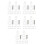 125Pcs Glass Panel Support Clips Transparent for 4Mm Glass Or Plastic 9