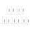 125Pcs Glass Panel Support Clips Transparent for 4Mm Glass Or Plastic 4