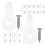 125Pcs Glass Panel Support Clips Transparent for 4Mm Glass Or Plastic 3