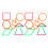 500Pcs Assorted Color Plastic Math Manipulatives Shape Sticks for Kids 1