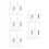 125Pcs Glass Panel Support Clips Transparent for 4Mm Glass Or Plastic 5