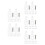 125Pcs Glass Panel Support Clips Transparent for 4Mm Glass Or Plastic 8