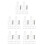 125Pcs Glass Panel Support Clips Transparent for 4Mm Glass Or Plastic 10
