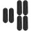 6Pcs Outdoor Cable Cover Black Plastic Cord Protective Storage Boxes 6
