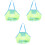 3Pcs Durable Kids Toy Storage Bags Light Green Multi-Function Mesh 3