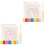 2Sets Needlework Embroidery Coaster Kit Durable Polyester DIY Set 3