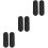 6Pcs Outdoor Cable Cover Black Plastic Cord Protective Storage Boxes 5