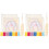 2Sets Needlework Embroidery Coaster Kit Durable Polyester DIY Set 2