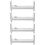 4Pcs DIY Plastic Weaving Bracelet Holder White Braiding Craft Tool 10