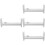 4Pcs DIY Plastic Weaving Bracelet Holder White Braiding Craft Tool 8