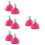4Pairs Professional Rosy Rubber Toe Stops Replacement for Skate Use 7
